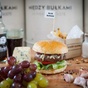 Blue cheese burger
