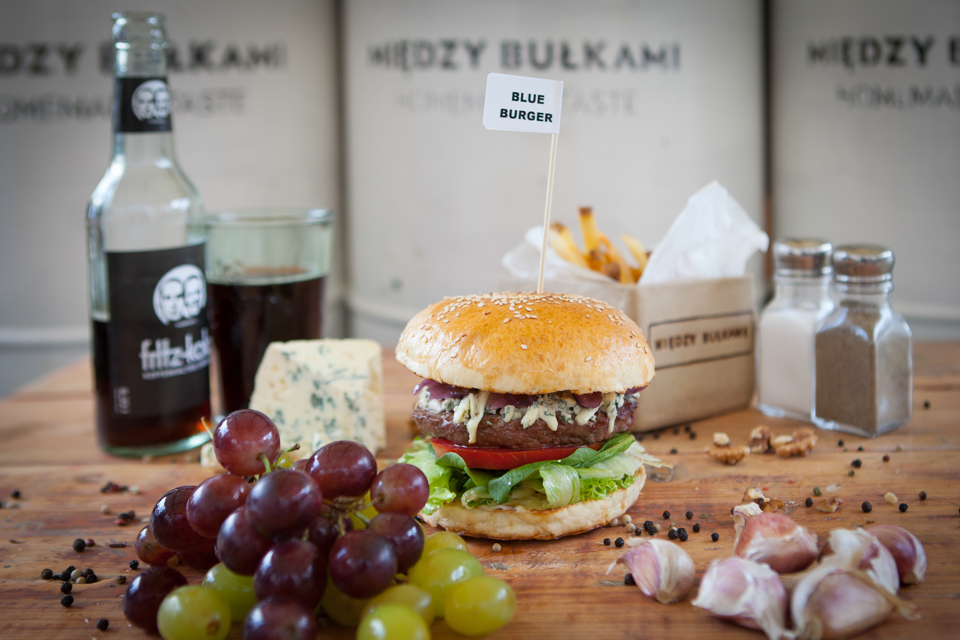 Blue cheese burger