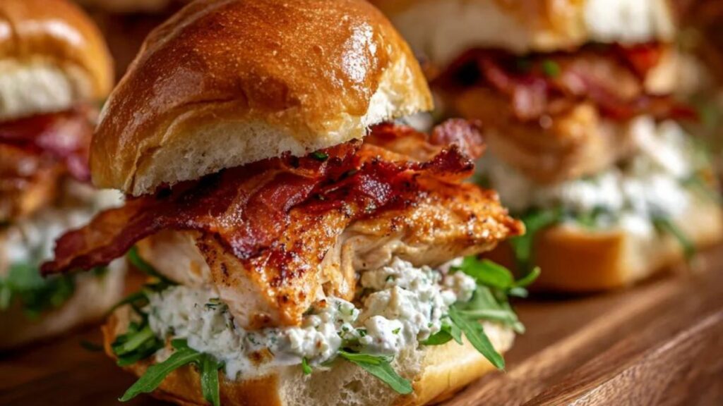 Mini burgery z kurczakiem