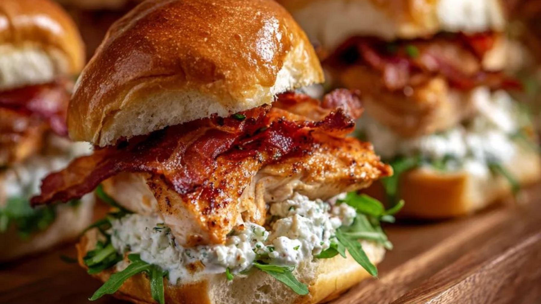 Mini burgery z kurczakiem