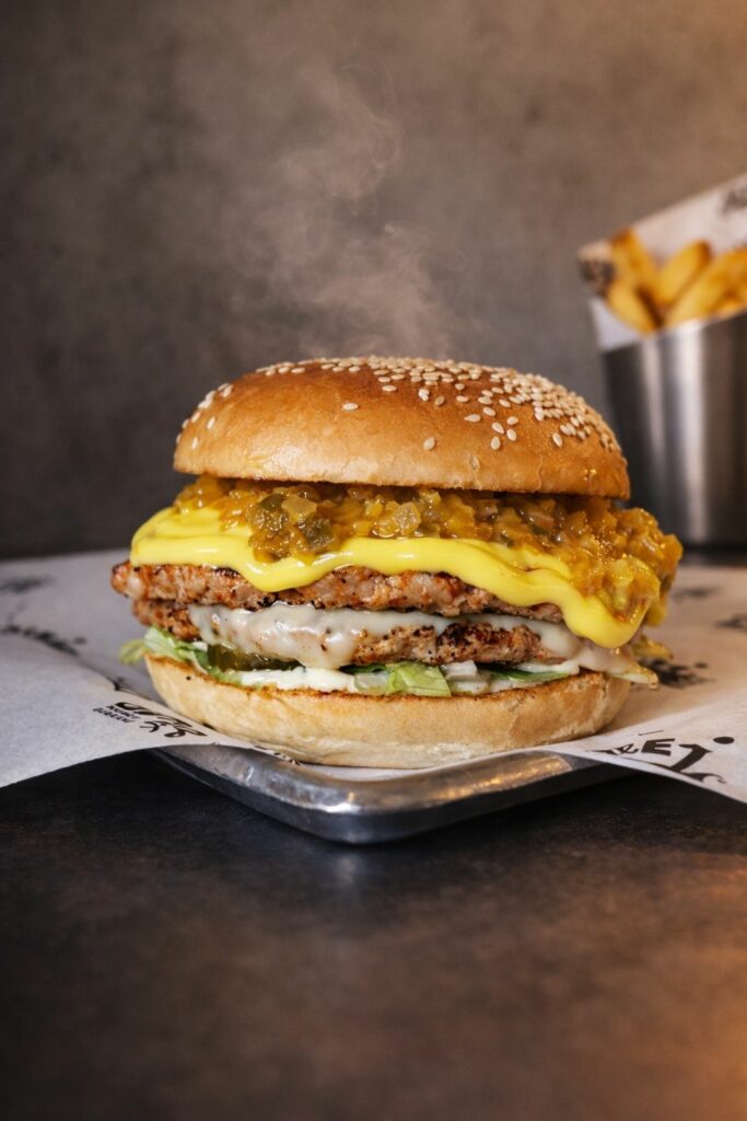 Smashburgery z kurczaka mielonego